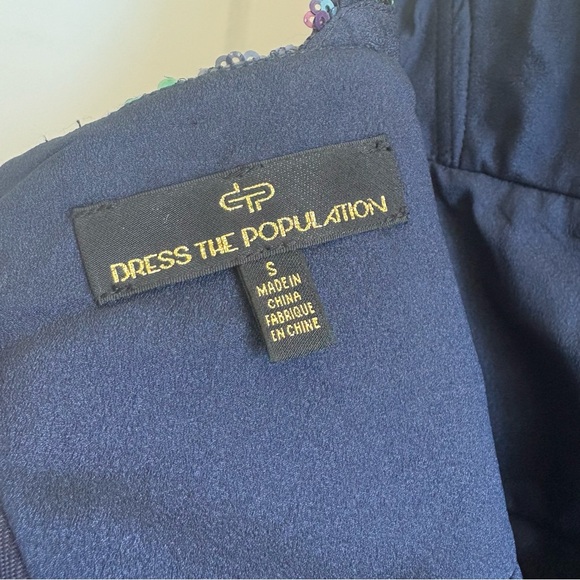 Dress the Population Addison Black Sequin Sheath Dress - Picture 6 of 8